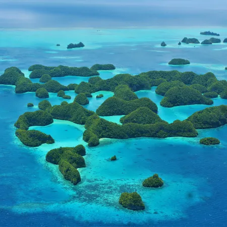 70 islands aerial photo, Palau